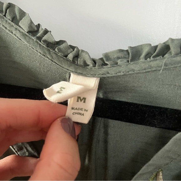 Anthropologie Embroidered 3/4 Sleeve Blouse - Picture 7 of 9